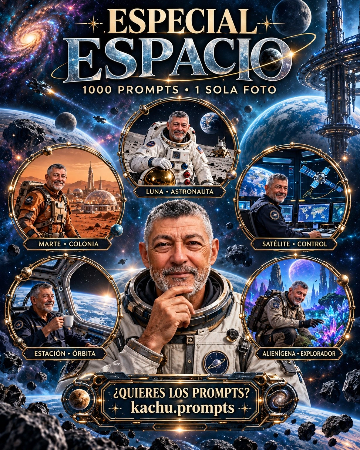 Especial Espacio: 1000 Prompts